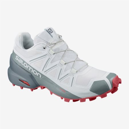 Salomon SPEEDCROSS 5 W Womens Trail Running Shoes White UK MNSR